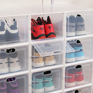 <span class=keywords><strong>Caja</strong></span> <span class=keywords><strong>de</strong></span> Almacenamiento <span class=keywords><strong>de</strong></span> Zapatos Apilable y Plegable <span class=keywords><strong>de</strong></span> Plástico PP Transparente para Armario y Organización del Hogar - Product Image 2