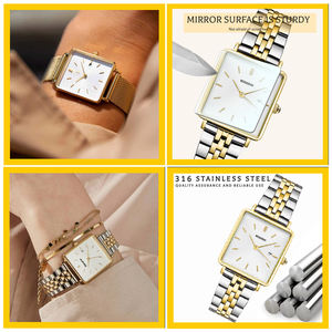 Fornitore Besseron Orologi <span class=keywords><strong>da</strong></span> Donna Personalizzati con Logo Privato <span class=keywords><strong>Orologio</strong></span> Bracciale Hip Hop in Acciaio Inox per Ufficio - Product Image 4