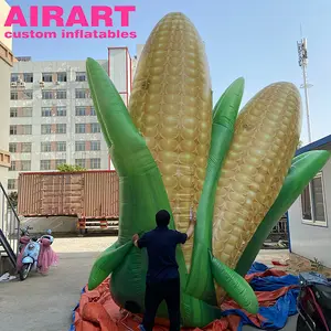 Giant Plant Model Opblaasbare Corn Cob Opblaasbare Groente, Mooie Cartoon Karakter Maïs Rekwisieten Decoratie