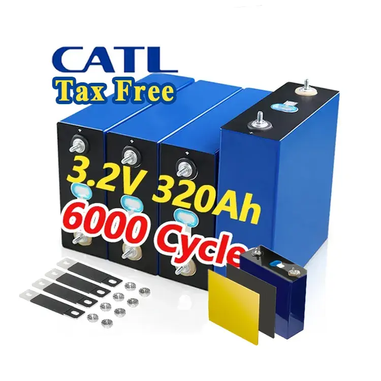 Лучшая литиево-ионная призматическая аккумуляторная батарея Catl 3,2 v 310ah 320ah Lifepo4 для 12v 24v 48v автономная система хранения солнечной энергии