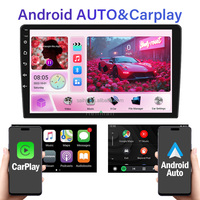 Radio Mobil Android Universal 9 Inch 2 Din dengan GPS Terintegrasi Qualcomm 6115 CPU 8 Core untuk Pemutar dengan Dukungan WiFi & CarPlay Terintegrasi