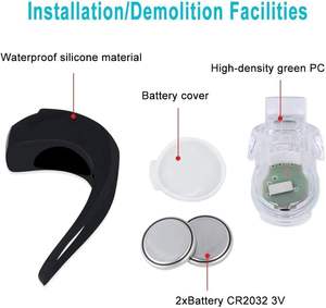 Lot de 2 feux de vélo en silicone, avant et arrière, personnalisables, prix promotionnel usine, vente en gros - Product Image 5