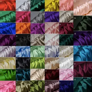 Silk Supplies Wholesale 100% Pure Silk Satin Fabric Solid Color Natural 22MM Mulberry Silk Fabric