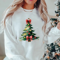 Sapin de Noël DTF Transfert de chaleur Vinyle Bling Strass Transfert personnalisé Fer sur Hot Fix Strass