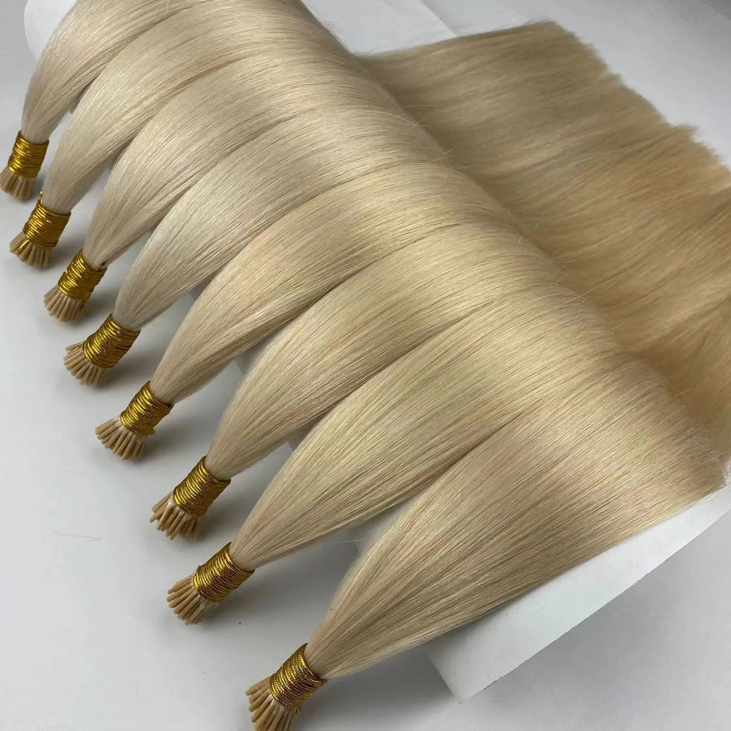 Fast Delivery Drawn Raw Human Hair Extension Remy Virgin I Tip Hair Human Extension