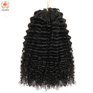 Cheveux en vrac pré-divisés pour tressage, cheveux humains bouclés profonds, tresses au crochet sans nœuds, lot de 100 grammes, tresses bohèmes invisibles avec ficelle - Product Image 4