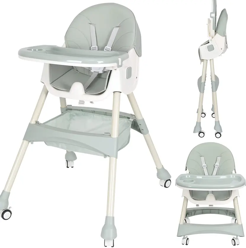 Cadeiras para bebês, assentos de jantar em plástico, cadeiras altas dobráveis, assento elevatório, portátil, para alimentação de bebês