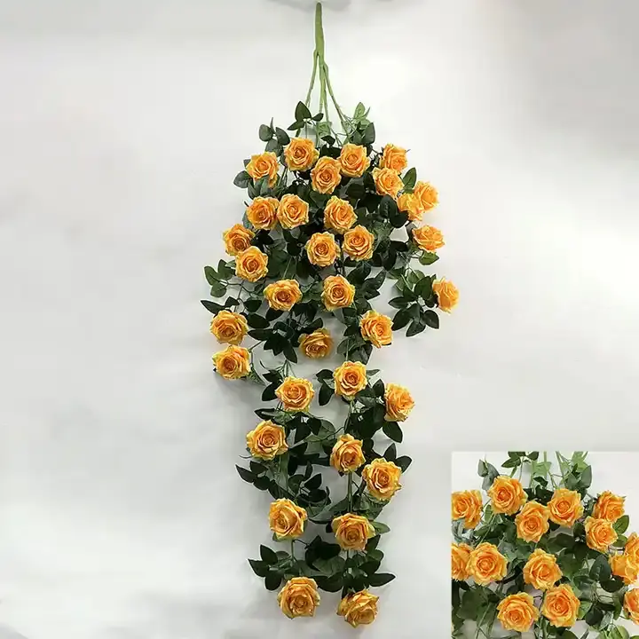 Искусственные цветы для украшения стен с 31 цветочной головкой