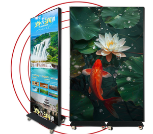 Full-color Outdoor Waterproof P2.5 P1.86 P1.53 LED Three-fold interchangeable floor-standing display advertising screen - Product Image 1