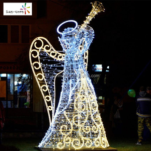 Décoration de Noël extérieure en forme d'ange lumineux - Product Image 1