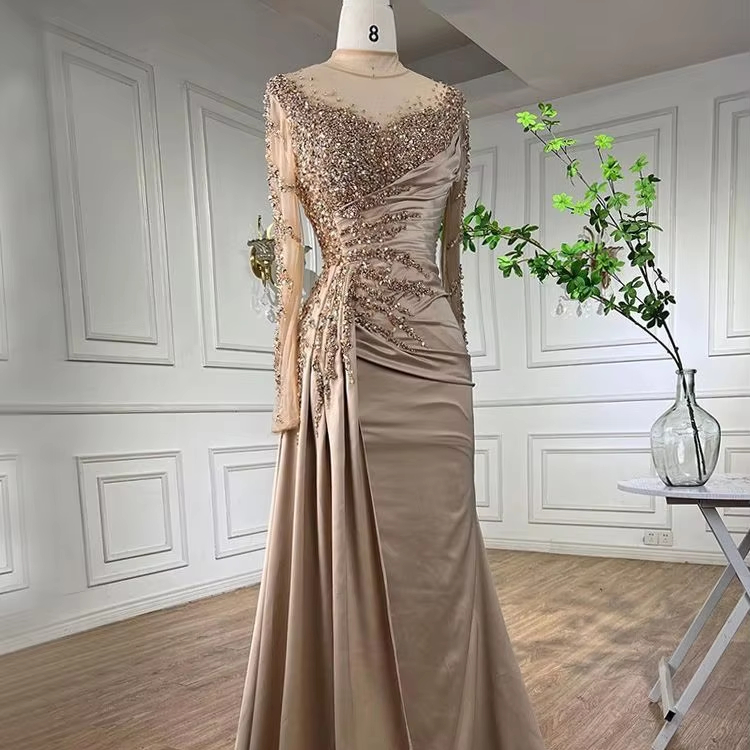 evening gown dress elegant high neck