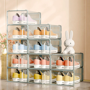 Ngăn kéo loại PP + ABS nhựa lưu trữ hộp dày trong suốt hình chữ nhật hộp giày - Product Image 2