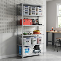 Étagère de rangement métallique légère à 6 niveaux, double face, sans boulons, autoportante, pour magasin, archivage et fournitures