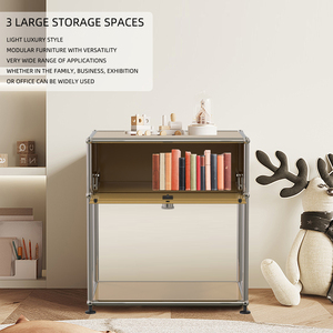 Milk Tea Metal Beistell tisch/Schrank: Minimalist ische Aufbewahrung, passend für INS Nachttisch/Schrank/<span class=keywords><strong>Side</strong></span> board/traditionelle Verwendung - Product Image 3