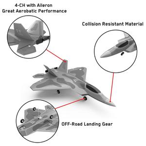 Aereo Radiocomandato F22 EPP 2.4Ghz 4 Canali RTF con Motore Brushed, Giroscopio, Acrobazie con Un Tasto, Portata 300m, Batterie Incluse per Principianti - Product Image 5