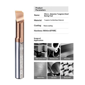 Cortador de Ranuras Internas de Diámetro Pequeño MTR, 60 Grados, Acero de Tungsteno, Microaleación, Herramienta CNC con Recubrimiento - Product Image 2