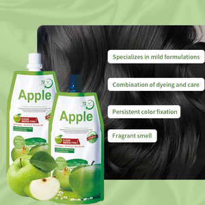 Gel Colorante para el Cabello al por Mayor, 500 ml * <span class=keywords><strong>2</strong></span>, Color Verde Permanente sin Amoníaco, a Base de Hierbas Naturales, Color Negro, Castaño Oscuro - Product Image 4