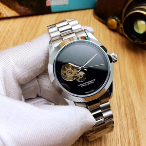 นาฬิกาข้อมือ NH35พลอยไพลิน Tourbillon อัตโนมัติจับเวลาได้ง่ายกันน้ำได้ลึก39มม.