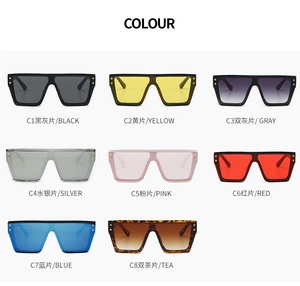 Occhiali da Sole Classici con Montatura Quadrata, Vendita all'Ingrosso, Protezione UV400 per Ragazze, Montatura Grande per Uomo e Donna - Product Image 5