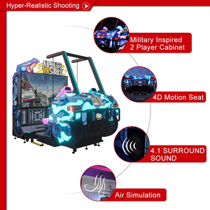 Máquina de Juegos de Arcade de Disparos Alpha <span class=keywords><strong>Ops</strong></span> VR, Simulador de Realidad Virtual, Juego de Pistola Eléctrica, Pantalla LCD de Metal de 75 Pulgadas y 4K, 2 Jugadores - Product Image 3