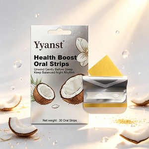 Tiras Orales Health Boost para la Relajación, 30 Unidades, Sabor Coco, Relájese Suavemente Antes de Dormir, Equilibra el Ritmo Nocturno, Suplemento Dietético - Product Image 5