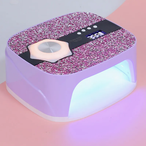 Lámpara LED Profesional Recargable para Uñas con Secador de Uñas de Diamante, Sensor de Movimiento, Portátil, de Plástico Sólido, Equipo de Salón - Product Image 1