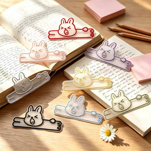 ที่คั่นหนังสือลายการ์ตูนกระต่าย ปักลาย วัสดุออร์แกนซ่า ของขวัญสำหรับการอ่านและการตกแต่ง - Product Image 1