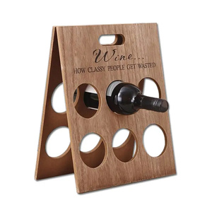 Comptoir 6 bouteilles <span class=keywords><strong>en</strong></span> <span class=keywords><strong>bois</strong></span> empilables <span class=keywords><strong>cave</strong></span> <span class=keywords><strong>à</strong></span> <span class=keywords><strong>vin</strong></span> supports pliable table debout libre bouteille de <span class=keywords><strong>vin</strong></span> support présentoir <span class=keywords><strong>pour</strong></span> la maison - Product Image 1