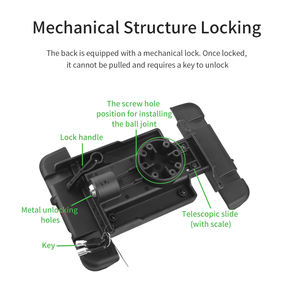 Industrial Customized Perfect Adjustable Rugged 8 Inch Lock Auto <b>Tablet</b> Stand Mount - Product Image 3