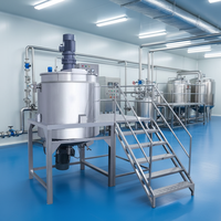 Mélangeur de laboratoire efficace pour shampoing, après-shampoing, savon corporel, avec chauffage, homogénéisation sous vide et émulsification, et cuve d'émulsification