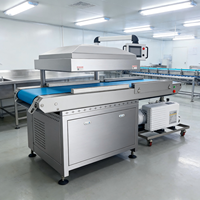 Machine d'emballage sous vide à bande transporteuse continue pour la volaille, la viande, le steak, la saucisse, le fromage, le poulet, le bœuf, le porc, l'agneau, les fruits de mer