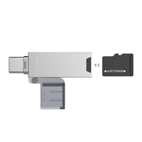Lecteur de carte TF Type-C, vente chaude, ultra-léger, en alliage de zinc et ABS, fabriqué en Chine