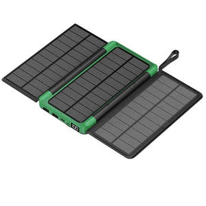 Panneau solaire portable d'extérieur, chargeur sans fil, batterie externe de grande capacité 20000mAh - Product Image 1