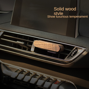 New Car Scent Wood Car Smell Air Freshener <strong>Vent</strong> <strong>Clip</strong> <strong>Diffuser</strong> Black Walnut Wooden Car Air <strong>Diffuser</strong> - Product Image 6