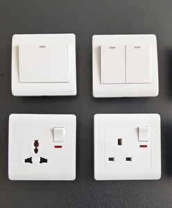 SEEBEST Fabrik preis 1 <span class=keywords><strong>Gang</strong></span> 2-Wege-Steckdosen und Schalter aus gebürstetem Aluminium 16A 250V elektrische Steckdose - Product Image 1