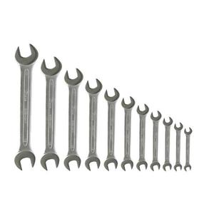 6052 jeu de clés à fourche à double extrémité matériau CRV finition chromée clé à tuyau industrielle de qualité bricolage clé OEM personnalisable - Product Image 1