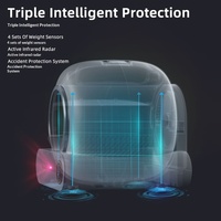Litière pour chat intelligente, grande capacité 65L, en PP épais, écologique, entièrement automatique, désodorisante sans effort, élimination des odeurs, facile à nettoyer