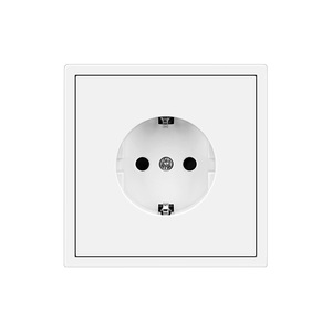 Módulo de Pared para Instalar, Estándar Europeo, Marco de Plástico Blanco, Enchufe, Interruptor de Luz, Botón, Función Combinada, Enchufe de Alimentación - Product Image 1