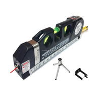 Niveau laser multi-lignes croisées avec trépied, faisceau laser horizontal et vertical, outil de mesure pour la construction et l'ingénierie