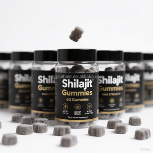 Vente en gros OEM Marque privée Rosebest 3000mg Compléments alimentaires en gommes de Shilajit pur de l'Himalaya Ashwagandha 2 gommes par jour Antioxydant - Product Image 3