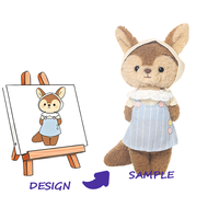 Peluche super douce personnalisée brodée