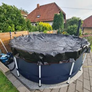 Couvertures de piscine d'hiver personnalisées en PE/HDPE de qualité supérieure, durables et colorées, pour la protection des piscines hors sol. - Product Image 1