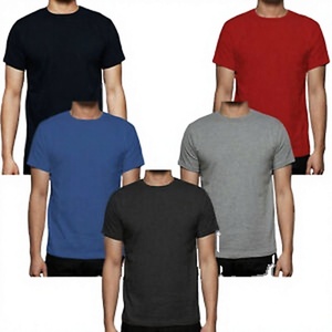 เสื้อยืดเรียบง่ายสำหรับผู้ชาย แขนสั้น คอกลม สวมใส่สบาย เป็นมิตรกับสิ่งแวดล้อม ระบายอากาศได้ดี ออกแบบโลโก้ด้านหน้าได้ตามต้องการ ขายส่งสำหรับส่งออก - Product Image 1