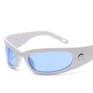 Gözlük erkekler ve kadınlar bisiklet spor güneş gözlüğü eğilim renkli yansıtıcı kişilik güneş gözlüğü PC güneş gözlüğü pembe güneş gözlüğü
