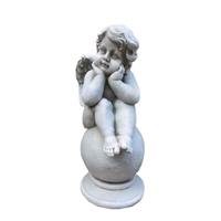 Moule en silicone pour statue de bébé ange ailé en béton, pour jardin, en fibre de verre, pour sculptures en ciment et béton
