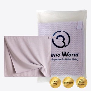 <span class=keywords><strong>Serviette</strong></span> de séchage pour <span class=keywords><strong>cheveux</strong></span> en <span class=keywords><strong>microfibre</strong></span> gaufrée Tavelya avec logo personnalisé, absorption rapide de l'eau, légère et respirante, pour femmes et spa - Product Image 1