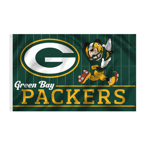 Bannières de production en gros 5X3 pieds, drapeaux personnalisés pour l'équipe de la NFL GREEN <span class=keywords><strong>BAY</strong></span> PACKERS - Product Image 4
