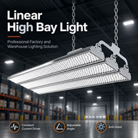 Projecteurs linéaires haute performance 100W 200W 300W anti-éblouissement en nid d'abeille pour distributeurs d'éclairage, magasins de détail, entrepôts et projets de gymnases