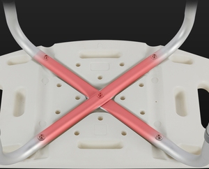 <span class=keywords><strong>Silla</strong></span> de Ducha Antideslizante con Certificación CE ISO para Personas Mayores - Banco de Baño Médico con Altura Ajustable y Orificios de Drenaje - Product Image 5