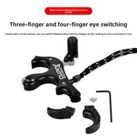 Direct usine JIZHAN Déclencheur de tir à l'arc à 3 doigts haute précision C6 en aluminium à pointe interchangeable pour tir avec arc composé